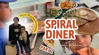 VEGAN BREAKFAST @ Spiral Diner Food Review (Fort Worth, Texas) 🥞🍳- Kids Friendly