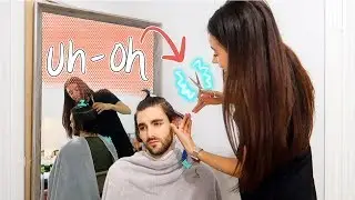 GIRLFRIEND GIVES BOYFRIEND A HAIRCUT IN QUARANTINE!