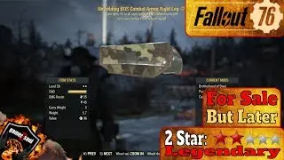 allout 76 PC [2 Stars Legendary Weapons and Armor] - Unyielding Combat Armor Right Leg #Fallout76