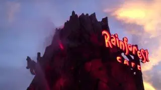 Rainforest Cafe at Downtown Disney Adds Erupting Volcano and Lava Bar