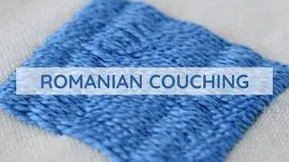 Romanian Couching Stitch Tutorial | Self-Couching Hand Embroidery for Texture & Mending
