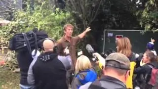 Tree sitting protest in Portland, September 2015