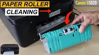 Canon Pixma G5020 Paper Roller Cleaning - Fix Paper Jam !!