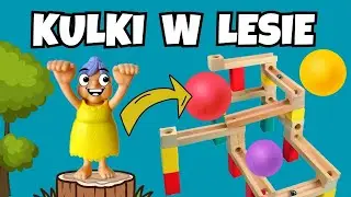 Babcia i Kulki w Lesie 🌳 Śmieszna Zabawa i Tor Kulek dla Dzieci | Bajka z Zabawkami