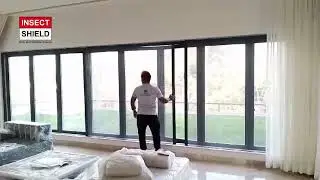 One of the Biggest triple shutter Pleated mosquito nets Insect Shield Team had installed