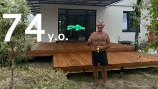 Вышел на пенсию &ndash; построил уютную террасу для своих детей