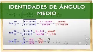 Identidades de &Aacute;ngulo Medio - Matem&aacute;tica - angulo medio