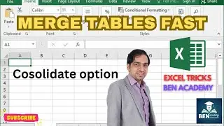 Combine Multiple Excel Tables in Seconds (Consolidate Tool)