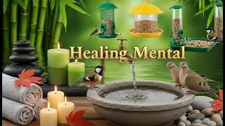 💧 Soothing Garden Fountain with Birds | Deep Relaxation Sounds for Mental Healing & Sleep