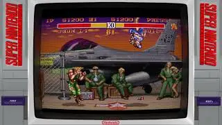Gameplay of Street Fighter II Turbo RetroArch Super Nintendo | Orionsangel overlay & MEGA Bezel.