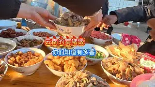 今天开车100多公里，去粉丝家吃宰猪饭，这饭究竟是得有多香呀