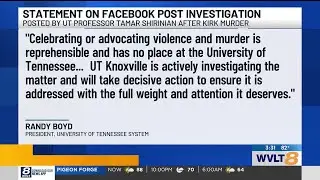 UT assistant professor facing firing over posts about Charlie Kirk&rsquo;s death