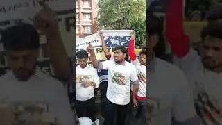 B J P   Jinnah our A M U  protest