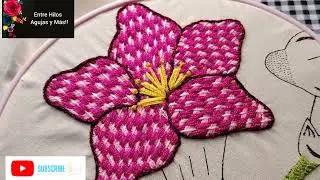 Don't miss this pretty stitch for Lily's petal and stem...
