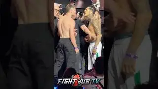 Fernando Vargas Jr. HEATED FACE OFF vs Callum Walsh at final weigh-in!