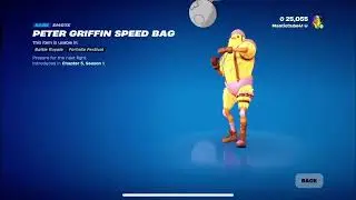 NEW Peter Griffin Speed Bag Emote 💥🥊 (Fortnite X Family Guy)
