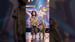 AGT Judges Can&rsquo;t Believe Their Eyes at This poor Girl & Monkey transformation Show! #show #funny