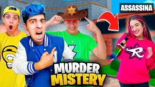 FOMOS ATACADOS PELOS ROSA NO ROBLOX!! LEOZIN, EMILLY, VOID...    (Murder Mystery 2)