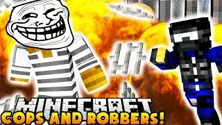 PRANK MINECRAFT COPS AND ROBBERS - PRISON BREAK | JeromeASF