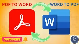 How to convert pdf to word | convert word to pdf