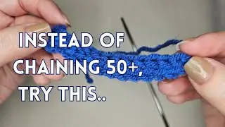 How to Crochet a Foundation Single Crochet | No More Long Chains