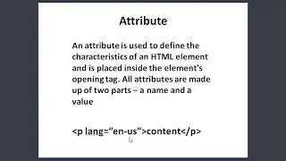 What is attributes / what is attributes in HTML (Bangla) #3