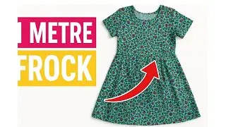 DIY baby frock : Super easy side pleated frock cutting and stitching tutorial.
