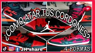 &iquest;Como poner las agujetas a mis Tenis Jordan 1 Mid? / cordones / laces / Cordones / Sneakers / Retro