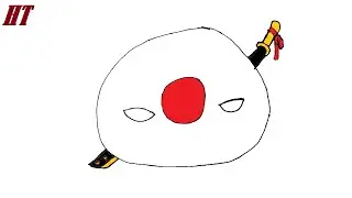 Cute Japanese flag Drawing