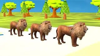 Duck cartoon vs Gorilla vs Rabbit run through the faucet  game for rewards animals animation
