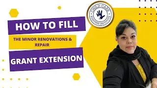How to fill out the Grant Extension