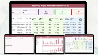 Electricity Project KPI Dashboard in Power BI