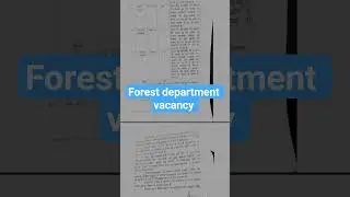 vacancy Bihar forest department, forest gaurd, forester, Rof #subscribe #sarkarinakurigk