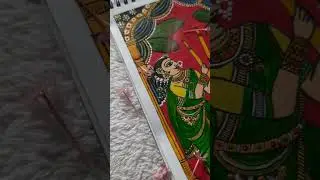 Cheriyal Painting // Hyderabad Art #drawing #artbylachu #folkart