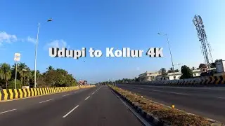 Udupi To Kollur 4K - Driving Downtown - India