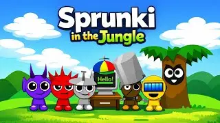 Sprunki in the Jungle 🌴 | All Characters & Funny Moments.