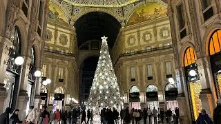 Milan&rsquo;s Stunning Christmas Decorations 2024 🎄 | Luxury, Fashion & Holiday Magic