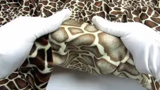 Big Z Fabric/Velboa Faux Fake Fur Giraffe Animal Short Pile Fabric