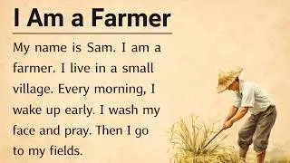 English Learning Through Stories 🌟 I am a farmer || Very Helpful Story For beginners