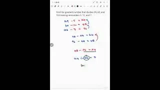 LCM & HCF  HCF REMAINDER    Part 4