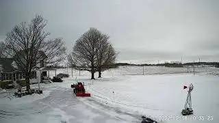 Branson 2510h, rear 3 point blade, dusting of snow.  12/18/2022