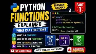 Functions in Python Explained | What is a Function? | Python Tutorial for Beginners