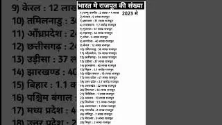भारत माई राजपूतो की जनसंख्या 2023 | #newrajputstatus #rajput #thakur #population #shorts #viral