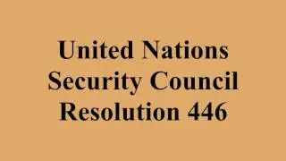 United Nations Security Council Resolution 446