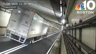 Semi truck gets stuck in Sumner Tunnel