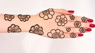 simple flower wali mehndi design | mehandi ka design | mehndi design back hand | mehndi design 