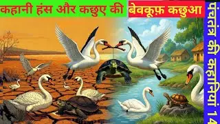 हंसों की जोड़ी और बेवकूफ़ कछुआ #kidsStory #PanchtantraKiKahaniyan #cartoons #moralstories #facts