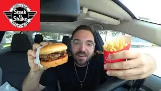 Eating Steak 'n Shake Western BBQ Bacon Steakburger