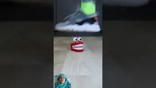 Experiment: Sneakers Vs Toys #satisfying #toys #sneakers #crushing #asmr