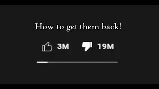 How to Restore Dislikes on YouTube
